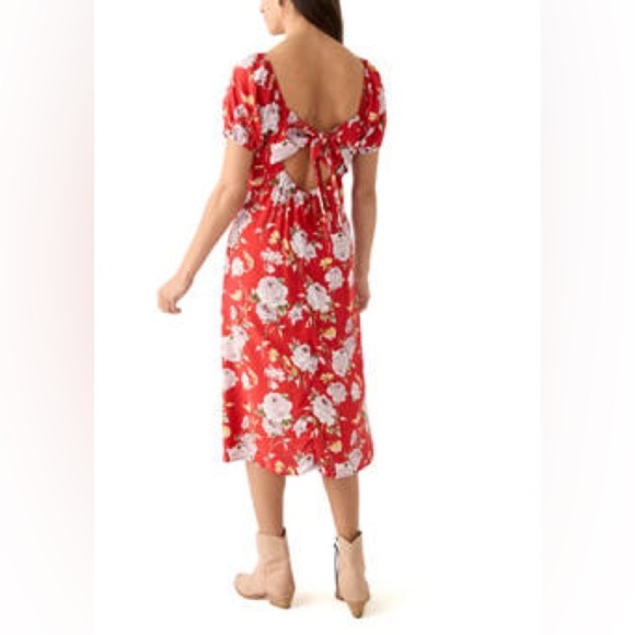 As U Wish Red Sweetheart Midi Dress - Picture 2 of 8